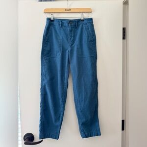 J Crew Camp Pant cotton pants in blue